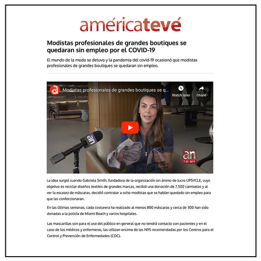 Modistas profesionales de grandes boutiques se quedaran sin empleo por el COVID-19 | AméricaTevé